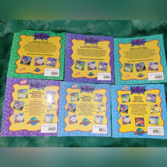 Rugrats "Les Razmoket" French Kids Book Bundle 6 Softcover Children's Storybooks - Picture 2 of 3